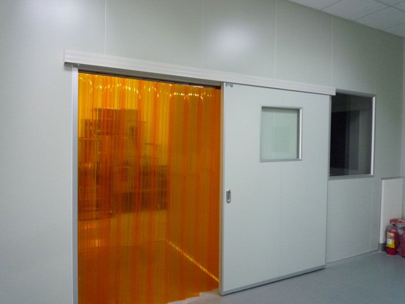 防蟲型PVC垂簾 橘黃透明