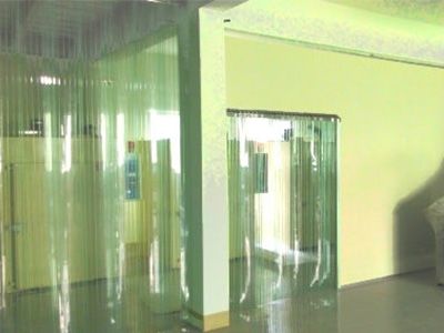 抗靜電PVC垂簾 淡綠透明